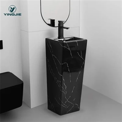 Penyesuaian Pereka Marmar One Piece Basin